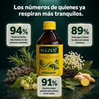 Pulzen - un jarabe natural para la tos y para ayudar a respirar mejor, hecho a base de plantas.
